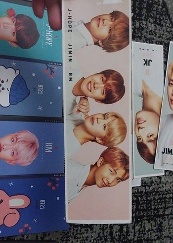 Renkli bts defterler ve arkalı önlü ayrac ayraçlar - Görsel 2