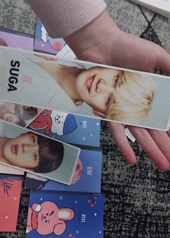 Renkli bts defterler ve arkalı önlü ayrac ayraçlar - Görsel 9