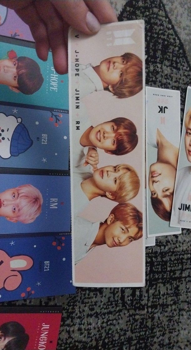 Renkli bts defterler ve arkalı önlü ayrac ayraçlar - Görsel 2