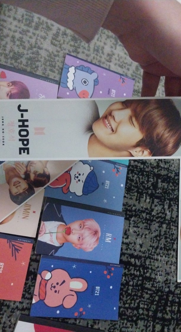 Renkli bts defterler ve arkalı önlü ayrac ayraçlar - Görsel 5