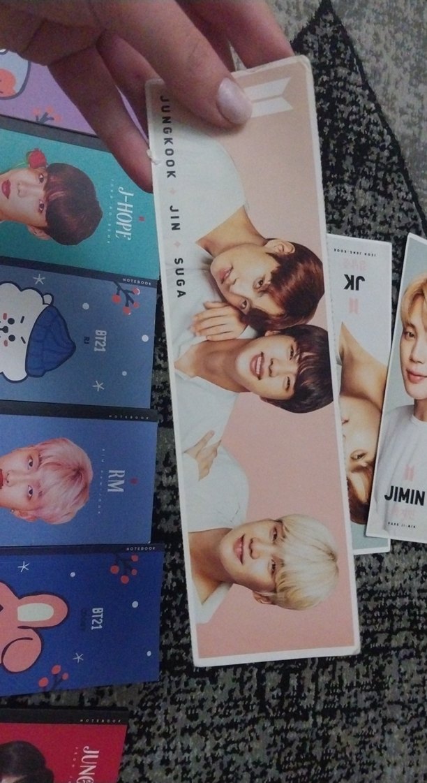 Renkli bts defterler ve arkalı önlü ayrac ayraçlar - Görsel 3