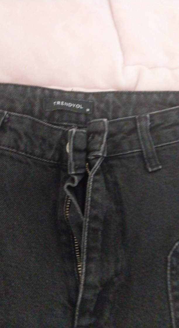 Trendyolmilla siyah Kadın Kot Pantolon - Görsel 4