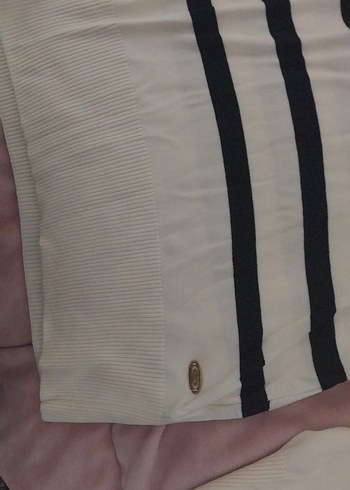 Kadın Uzun Kollu Beyaz Çizgili US Polo Assn Tişört - Görsel 6