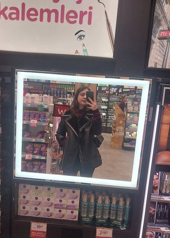 Ekol içi tüylü deri ceket/ mont - Görsel 2