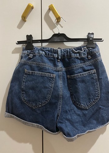 26 Beden mavi Renk Kadın mavi Mini Kot Şort