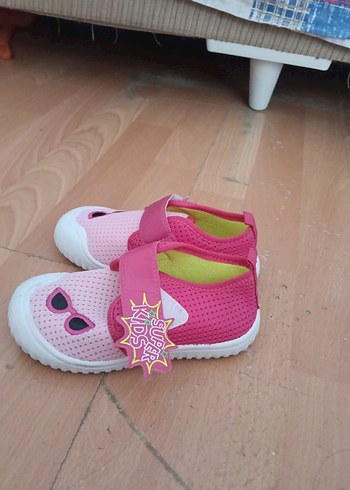 26 Beden Kız Çocuk Pembe Renkli Velcro Spor Ayakkabı