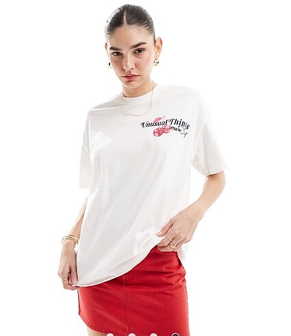 Bershka Kirazlı tshirt