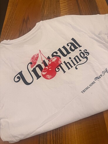 s Beden beyaz Renk Kirazlı tshirt