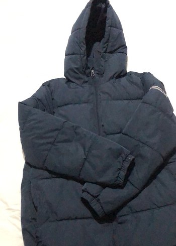 Erkek Çocuk Lacivert Kapüşonlu Kısa Mont - Görsel 3