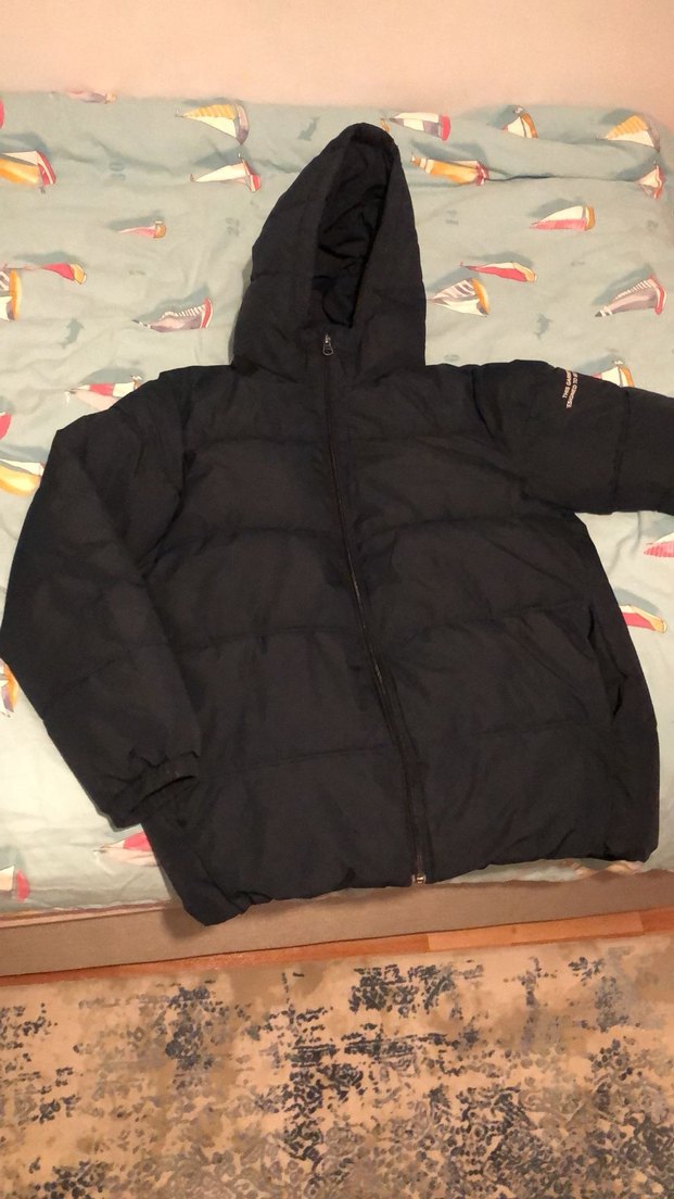 Erkek Çocuk Lacivert Kapüşonlu Kısa Mont - Görsel 5