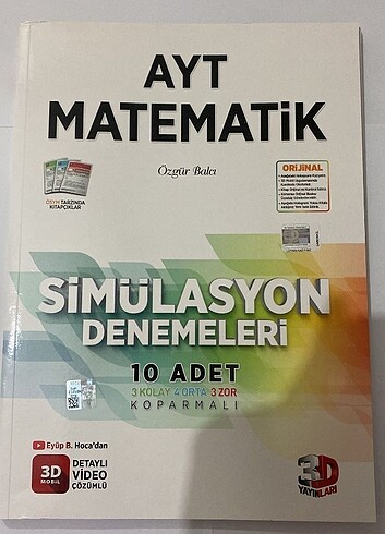 Ayt matematik 3 d deneme 