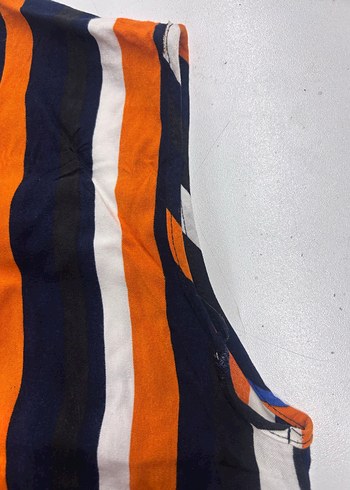 Çizgili Kemerli Kadın Uzun Tulum - Görsel 4