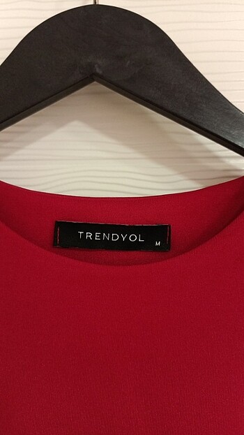 Trendyol & Milla Kırmızı çıtçıtlı body