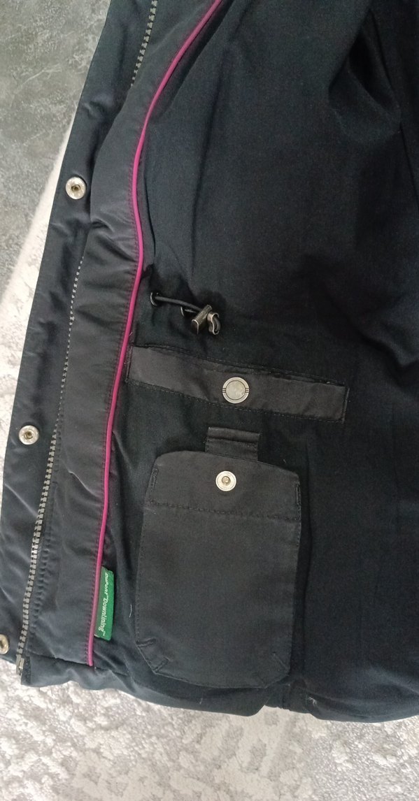 kus tuyu orjinal adidas montDüğmeli Siyah Kadın Kışlık Mont - Görsel 5