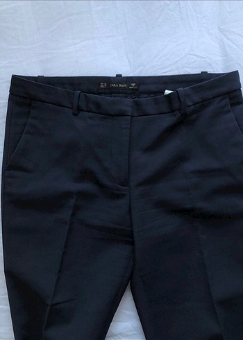 Zara Lacivert Kadın Kumaş Pantolon