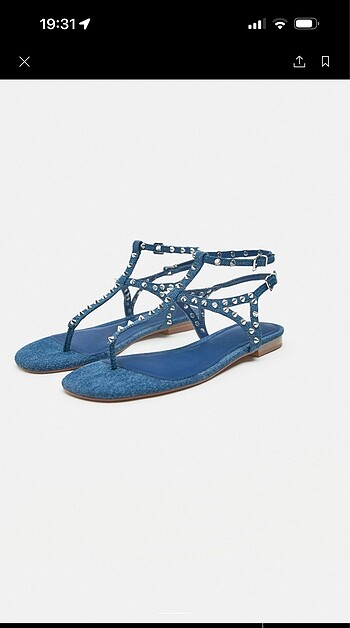 Zara zımbalı sandalet