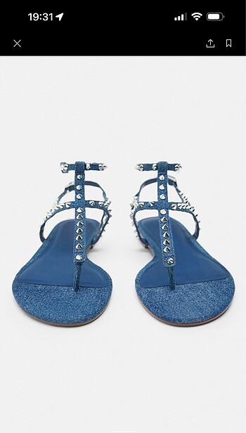 Zara Zara zımbalı sandalet