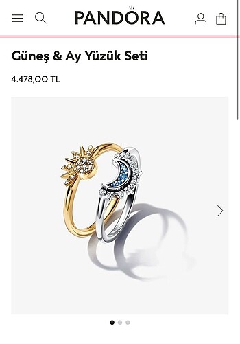 Pandora ikili yüzük
