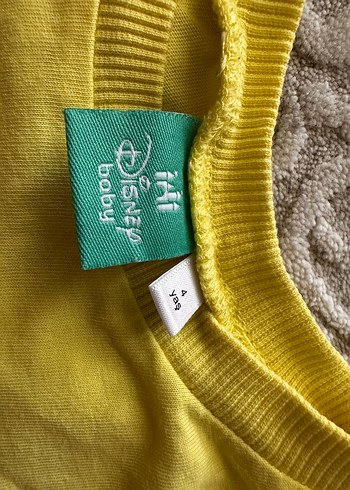 Kız Çocuk Sarı Baskılı Kısa Kollu Takım - Görsel 4