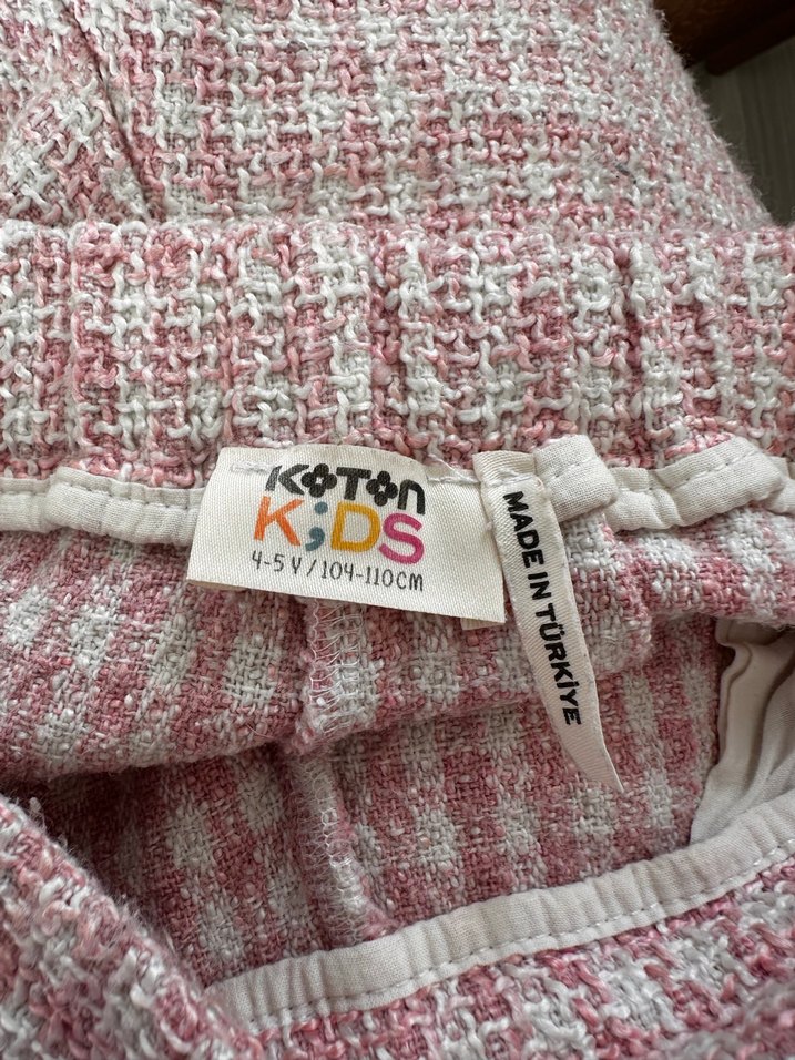 Örgü Dokulu Pembe Mini Şort - Görsel 4