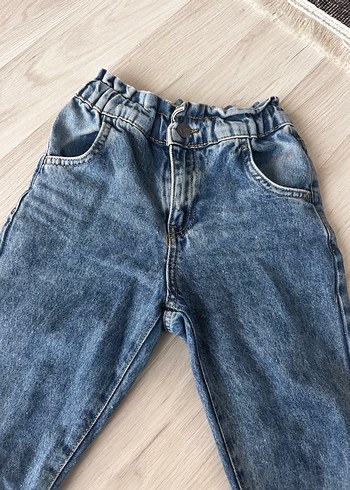 Rahat Kesim Kız Kot Pantolon - Görsel 2