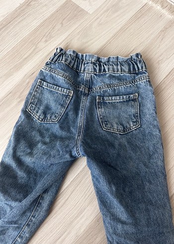 Rahat Kesim Kız Kot Pantolon - Görsel 4