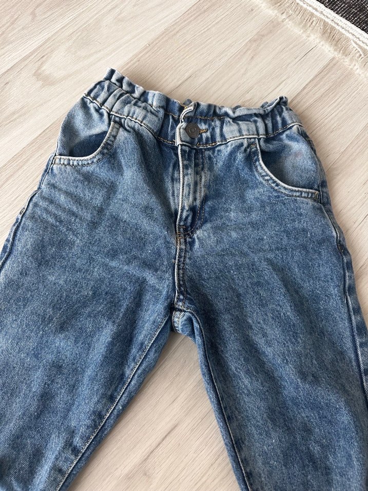 Rahat Kesim Kız Kot Pantolon - Görsel 2