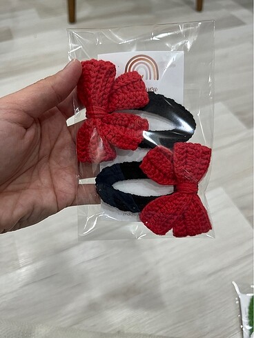 7 cm çıtçıtlı örgü toka