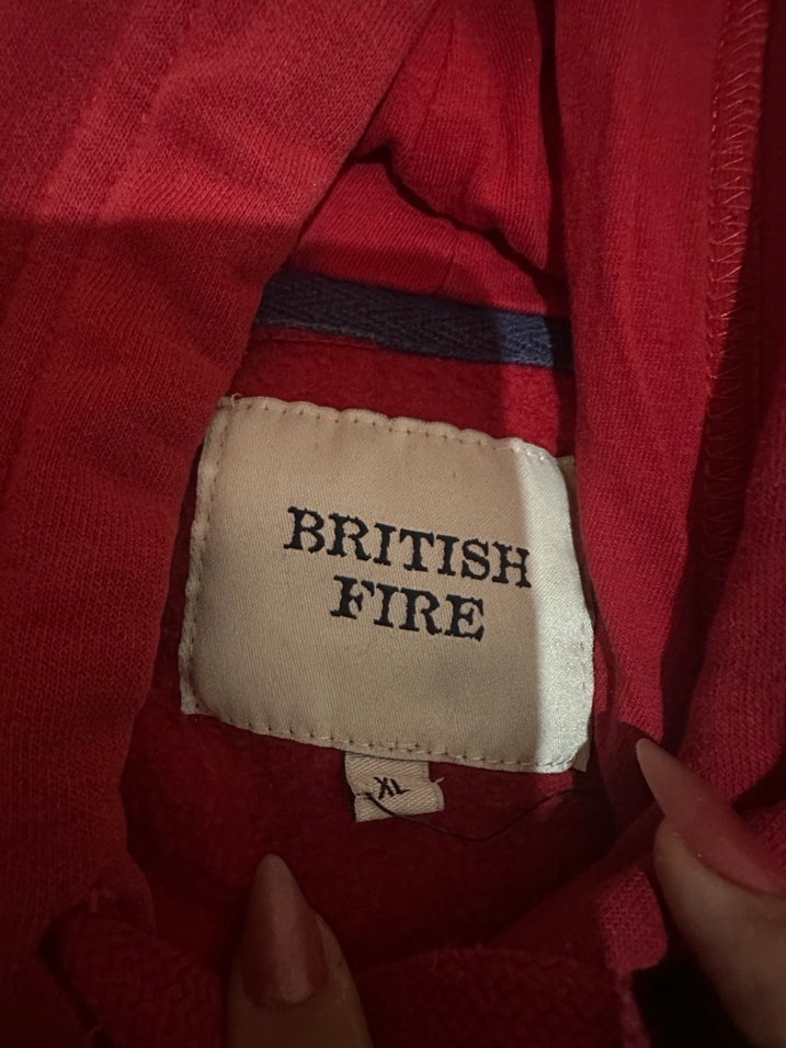 Kırmızı Kapüşonlu Uzun Kollu Sweatshirt - Görsel 2