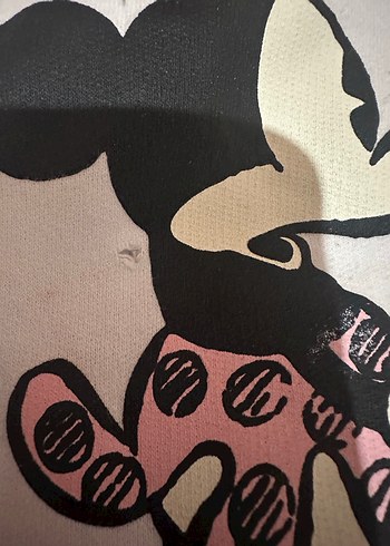 Beyaz Mickey Minnie Sweatshirt - Görsel 2