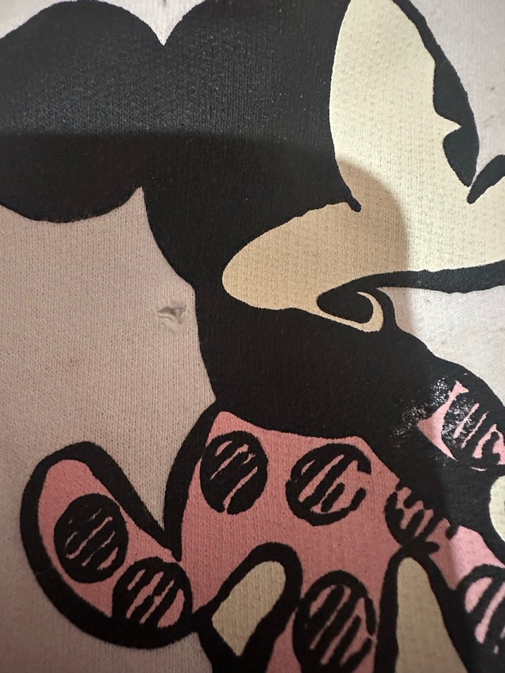 Beyaz Mickey Minnie Sweatshirt - Görsel 2