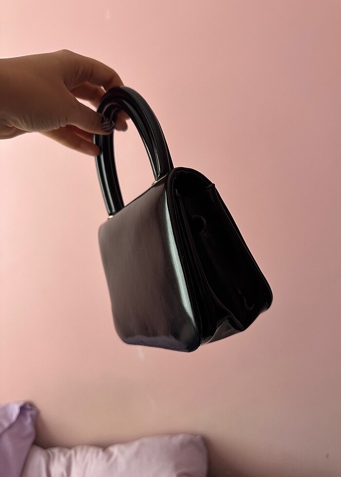 Mini siyah çanta - Görsel 2