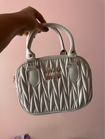 Miu miu çanta beyaz - Görsel 5