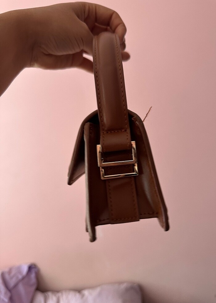 Zara kahverengi çanta - Görsel 2