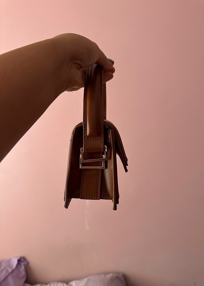 Zara kahverengi çanta - Görsel 3