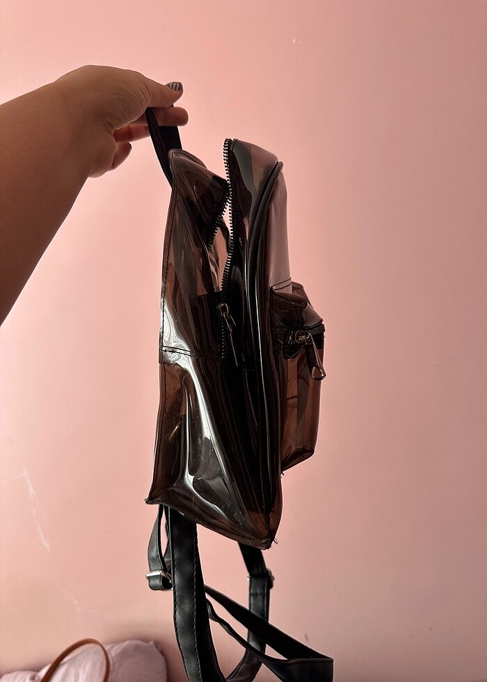 Siyah şeffaf çanta - Görsel 2
