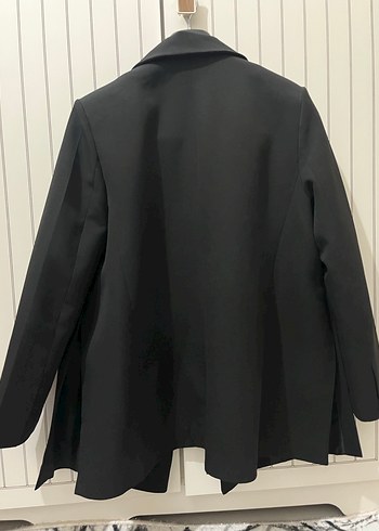Düğmeli Siyah Kadın Blazer Ceket - Görsel 4