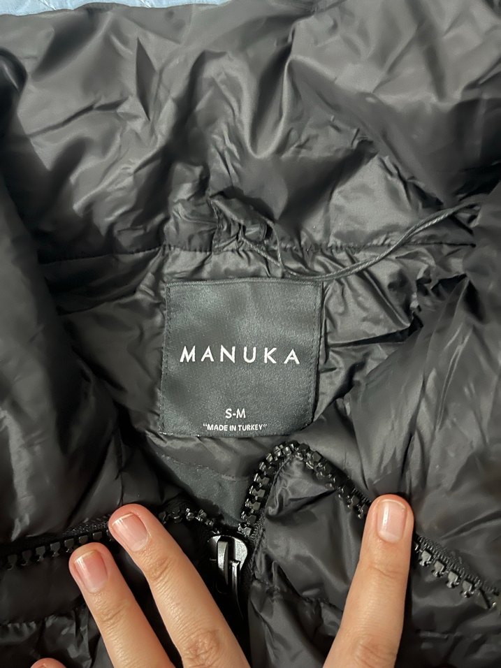 Fermuarlı Siyah Kadın Kışlık Ceket - Görsel 3