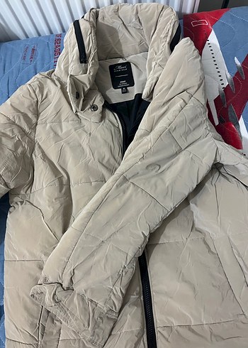 Gri Kadın Midi Boy Kışlık Mont - Görsel 4