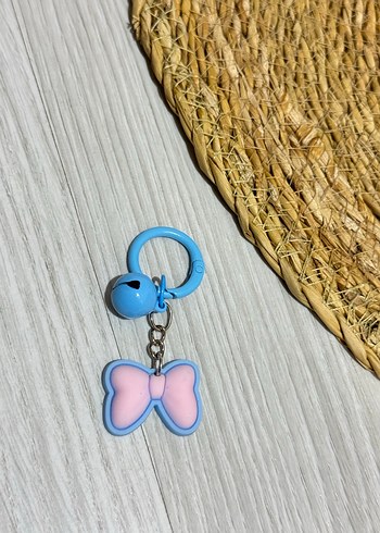 Pastel Mavi Fiyonk Detaylı charm