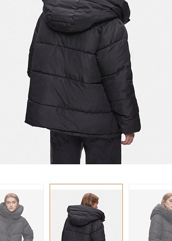 LTB Kadın Siyah Şişme Kısa Mont - Görsel 3