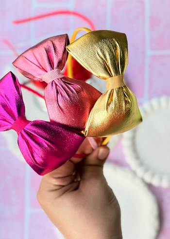 Renkli Kadın Kadife Saç Taçları - Görsel 8