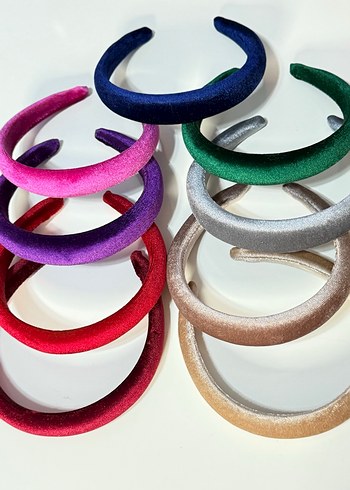 Renkli Kadın Kadife Saç Taçları - Görsel 3