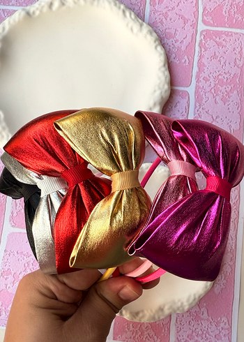 Renkli Kadın Kadife Saç Taçları - Görsel 12