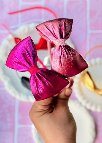 Renkli Kadın Kadife Saç Taçları - Görsel 9