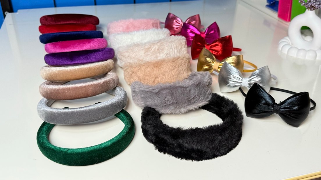 Renkli Kadın Kadife Saç Taçları - Görsel 4