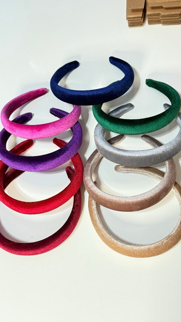 Renkli Kadın Kadife Saç Taçları - Görsel 2