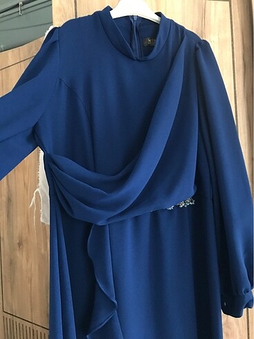44 Beden mavi Renk Abiye elbise