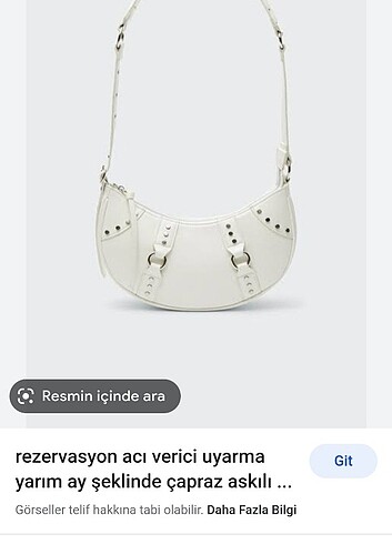 Stradivarius yarım ay beyaz 