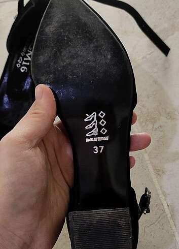37 Beden siyah Renk Kadın topuklu ayakkabı